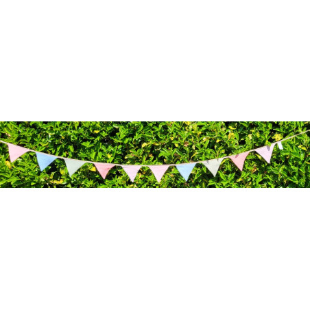 Slinger roze, groen, blauw 2,6m