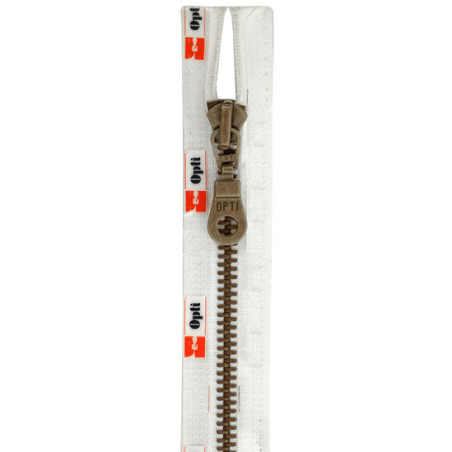 Opti M60 kleur 009 wit bronskleurige metaalrits 6 mm deelbaar 30-80cm