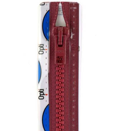Opti P60 kleur 750  bordeaux plastic profielrits 6mm deelbaar 30-80cm