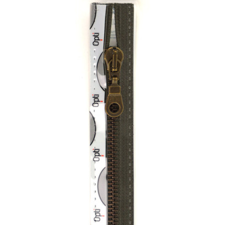 Opti M60 kleur 542 donkergroen bronskleurige metaalrits 6 mm deelbaar 30-80cm