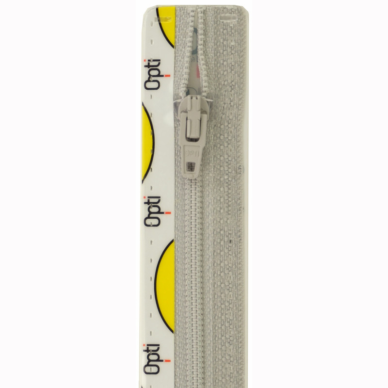 Opti S40 kleur 016 lichtgrijs spiraalrits 4mm niet deelbaar 12-22cm