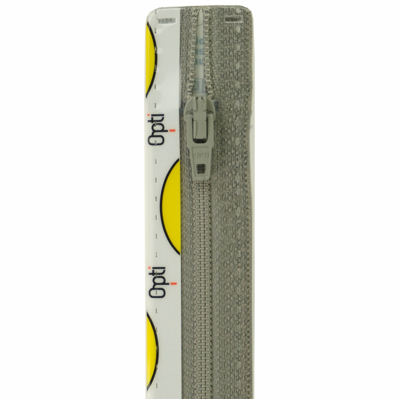 Opti S40 kleur 004 muisgrijs spiraalrits 4mm niet deelbaar 12-22cm