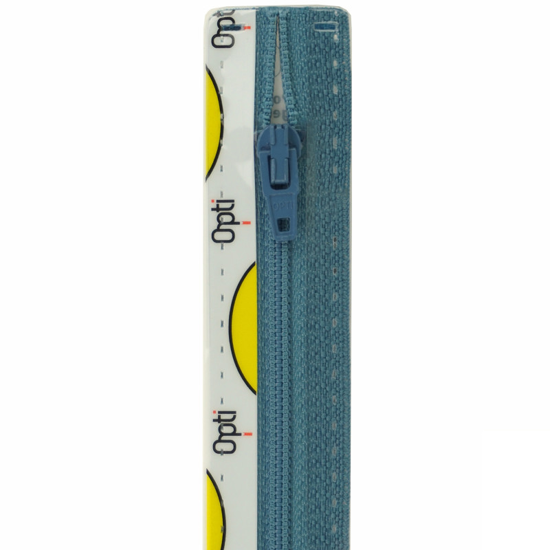 Opti S40 kleur 235 blauw spiraalrits 4mm niet deelbaar 12-22cm