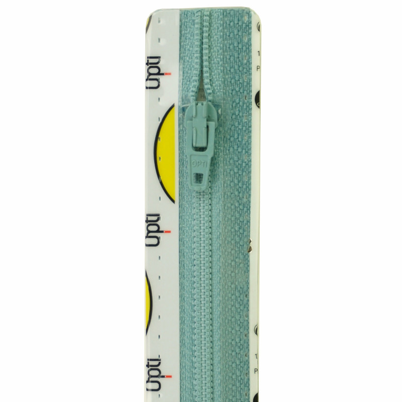 Opti S40 kleur 259 babyblauw spiraalrits 4mm niet deelbaar 12-22cm