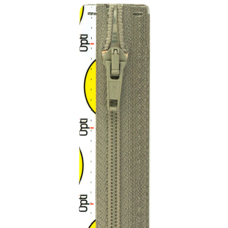 Opti S60 kleur 004 muisgrijs spiraalrits 6mm deelbaar 30-80cm