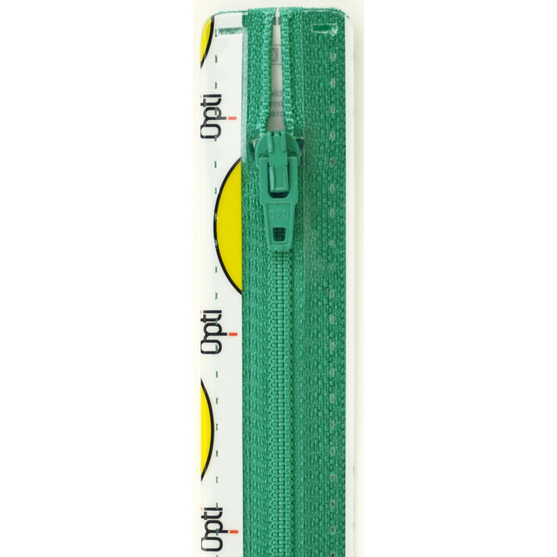 Opti S40 kleur 325 licht turquoise spiraalrits 4mm niet deelbaar 12-22cm