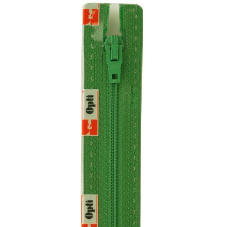 Opti S40 kleur 495 groen spiraalrits 4mm niet deelbaar 12-22cm