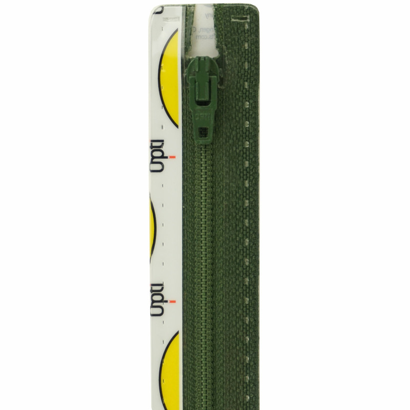 Opti S40 kleur 522 groen spiraalrits 4mm niet deelbaar 12-22cm