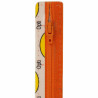 Opti S40 kleur 693 oranje spiraalrits 4mm niet deelbaar 12-22cm