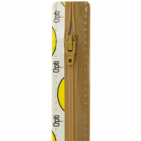 Opti S40 kleur 916 karamel spiraalrits 4mm niet deelbaar 12-22cm