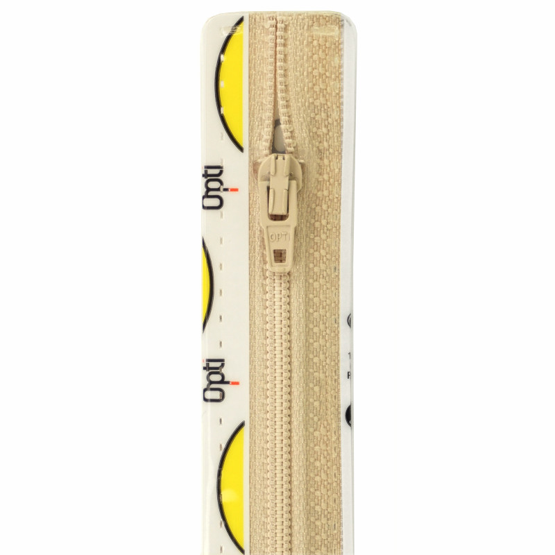 Opti S40 kleur 849 beige spiraalrits 4mm niet deelbaar 12-22cm