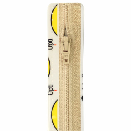 Opti S40 kleur 849 beige spiraalrits 4mm niet deelbaar 12-22cm