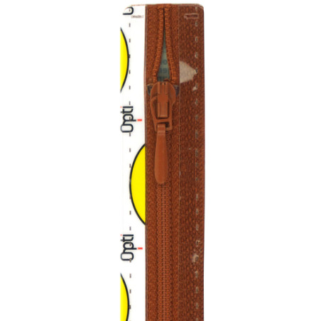 S40 kleur 987 donkerrood spiraalrits 4mm niet deelbaar 20-60cm