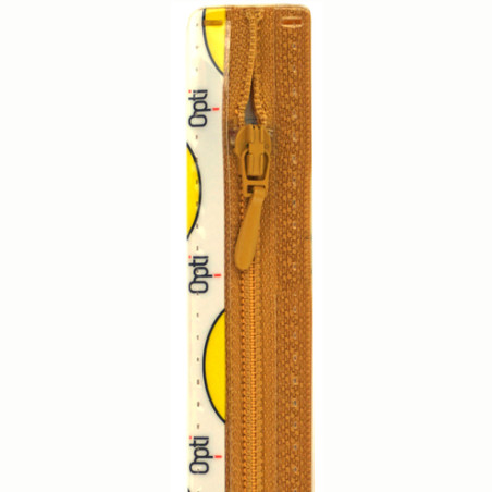 S40 kleur 653 donkeroranje spiraalrits 4mm niet deelbaar 20-60cm