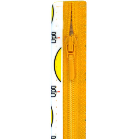 S40 kleur 645 geel spiraalrits 4mm niet deelbaar 20-60cm