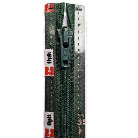 Opti S60 kleur 461 donkergroen spiraalrits 6mm deelbaar 30-80cm