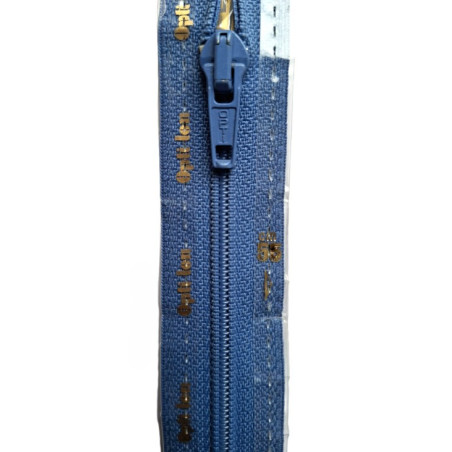 S60 kleur 235 blauw spiraalrits 6mm deelbaar 30-80cm