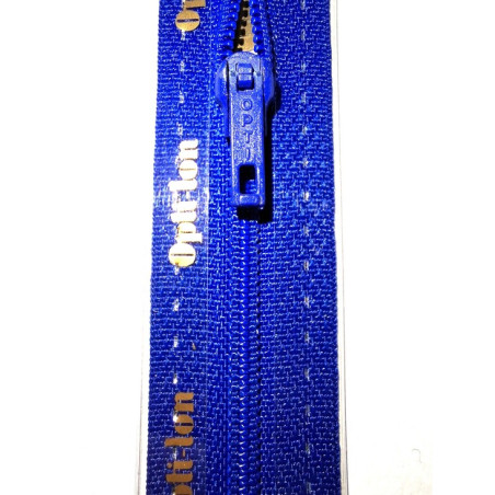 Opti S50 kleur 215 kobalt blauw spiraalrits smal niet deelbaar 8-22cm