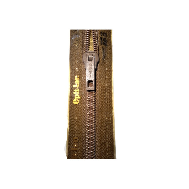 Opti S50 kleur 932 bruin spiraalrits breed niet deelbaar 8-22cm