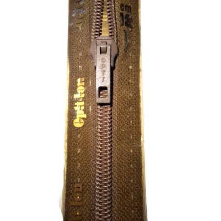 Opti S50 kleur 932 bruin spiraalrits breed niet deelbaar 8-22cm