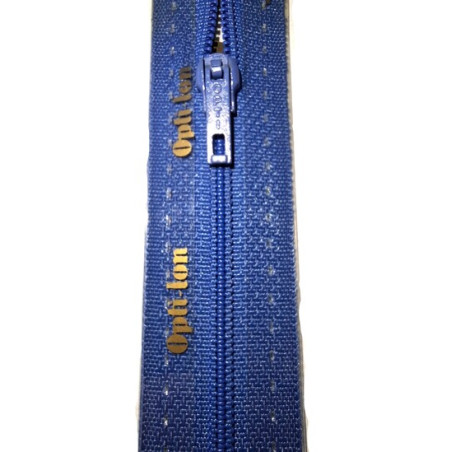 Opti S50 kleur 235 blauw spiraalrits smal niet deelbaar 8-22cm