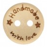 HOUTEN KNOOP HANDMADE WITH LOVE 15MM