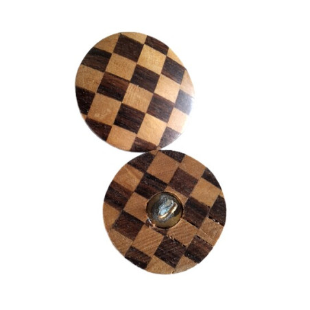 Knoop hout dambord 26mm 50530