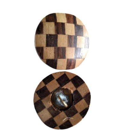 Knoop hout dambord 20mm 50531