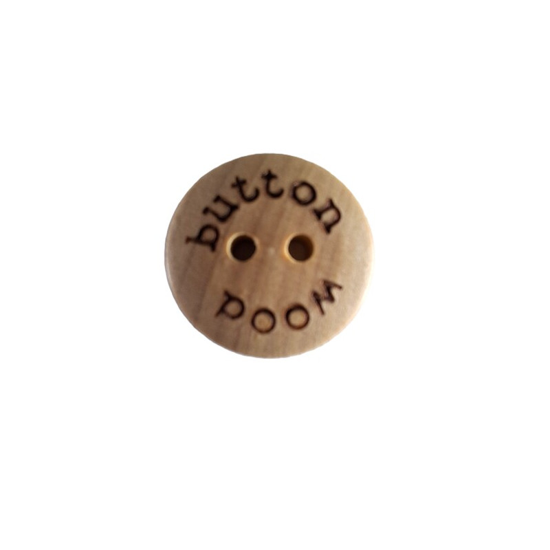 Knoop  hout wood button  18mm 50538