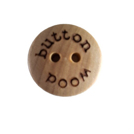 Knoop  hout wood button  18mm 50538