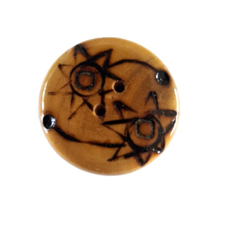 Knoop hout sterren 26mm 50550