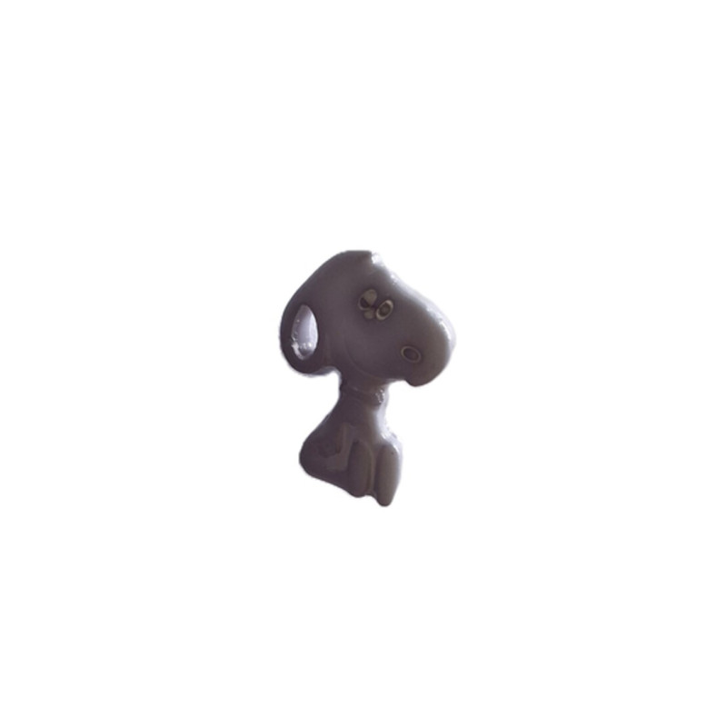 knoop snoopy lila 15 mm hoog  50174