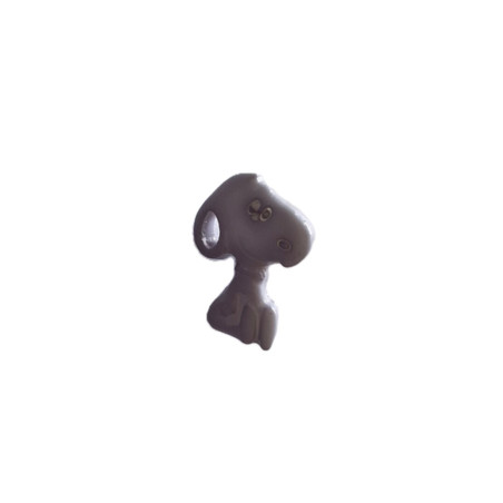 knoop snoopy lila 15 mm hoog  50174