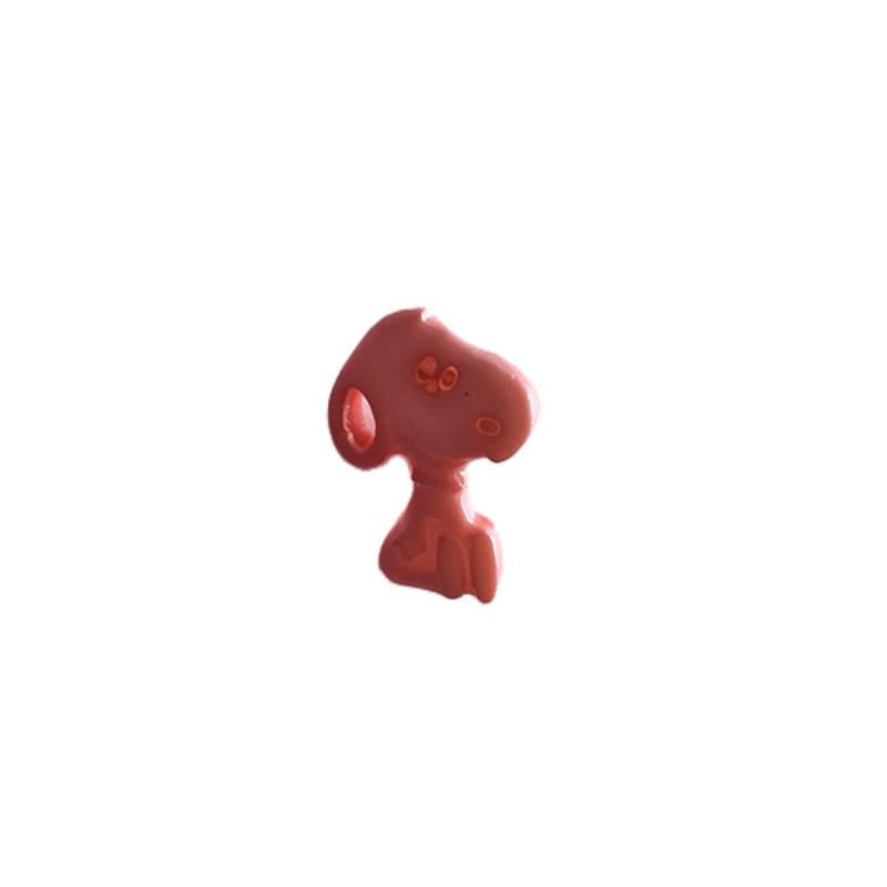 knoop snoopy fel roze 15 mm hoog  50175