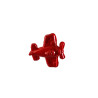 knoop vliegtuig  rood 15mm  50210