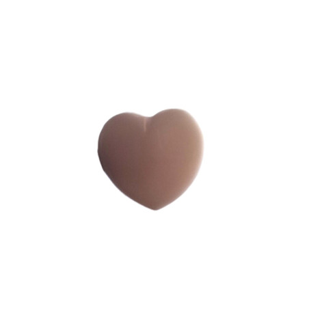 knoop hart grijs 14mm  50228