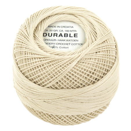 Durable  borduur- haakkatoen Naturel 1020