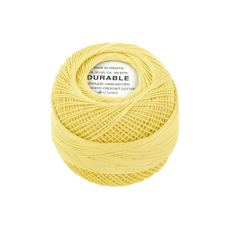 Durable  borduur- haakkatoen 1023 zacht geel
