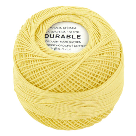 Durable  borduur- haakkatoen 1023 zacht geel