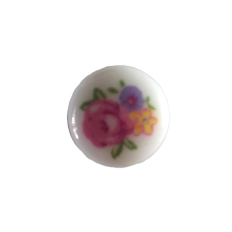 knoop bloemen wit 13mm   50256
