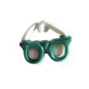 knoop bril groen wit 16 mm br  50302