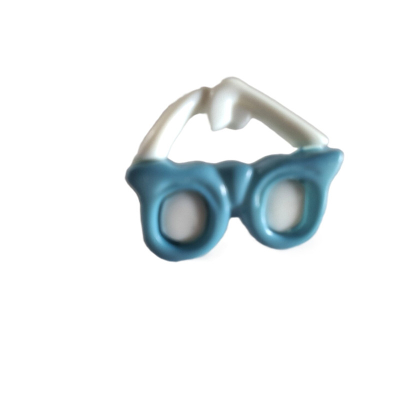 knoop bril blauw wit 16 mm br  50303