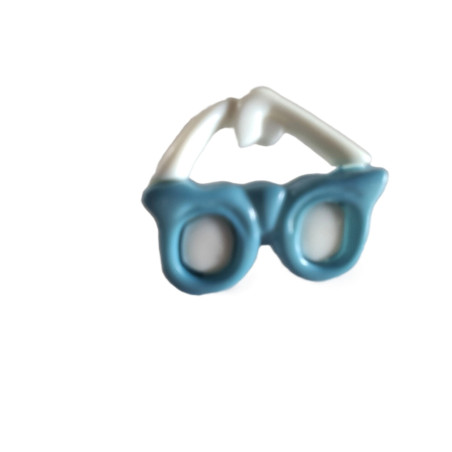 knoop bril blauw wit 16 mm br  50303