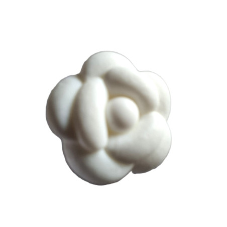 knoop roos wit 16mm   50316