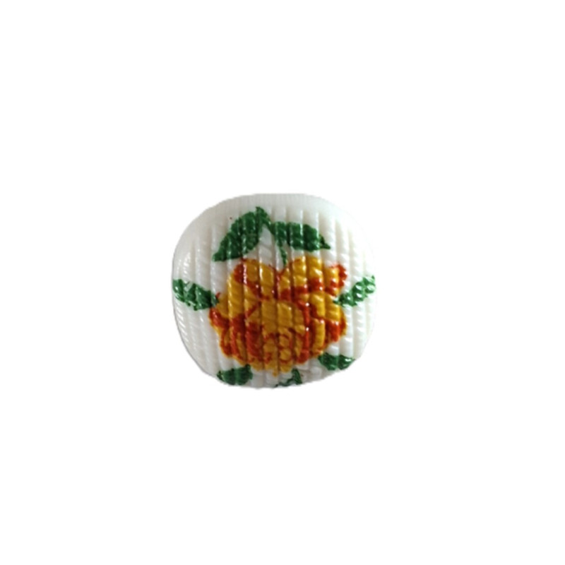 knoop roos wit 11mm   50319