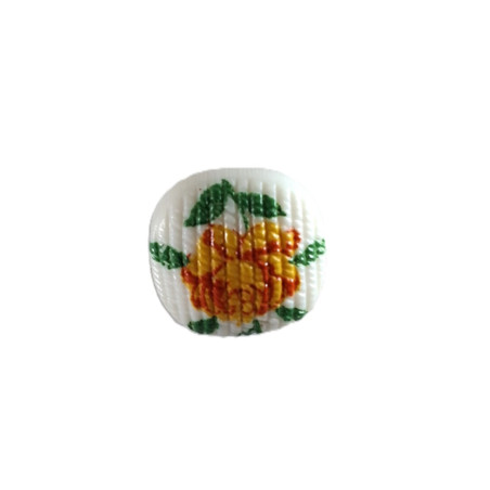 knoop roos wit 11mm   50319