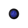 knoop  wiel blauw 15mm   50335