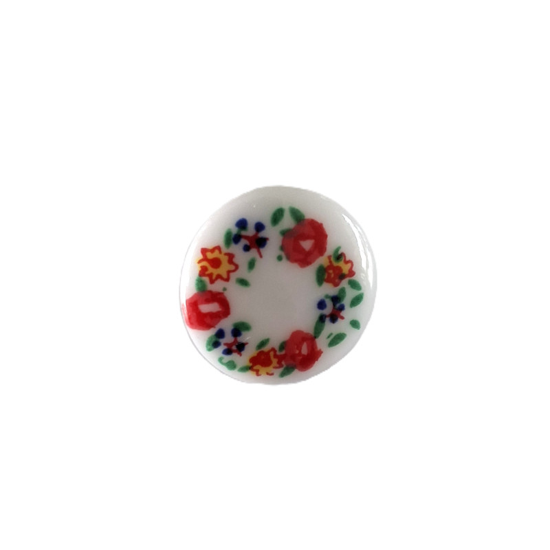 knoop bloemen wit 15mm   50350