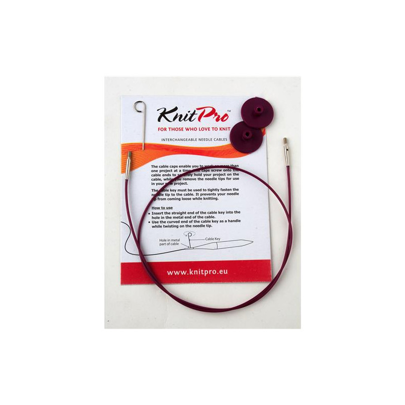 Knitpro 10594 Zwarte kabel 56cm om 80cm verwisselbare naalden te maken