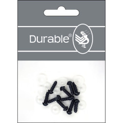 dierenogen 8mm zwart/bruin veiligheidssluiting 10 stuks